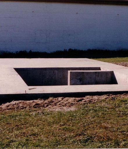 Flax Stripper Museum - Concrete Base Foundation, 1990