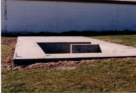 Flax Stripper Museum - Concrete Base Foundation, 1990