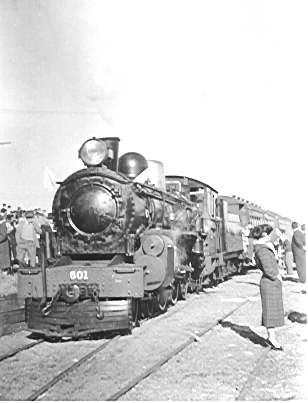 Last train to leave Foxton on the Palmerston North - Foxton line