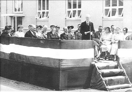 Memorial Hall opening, February 1956