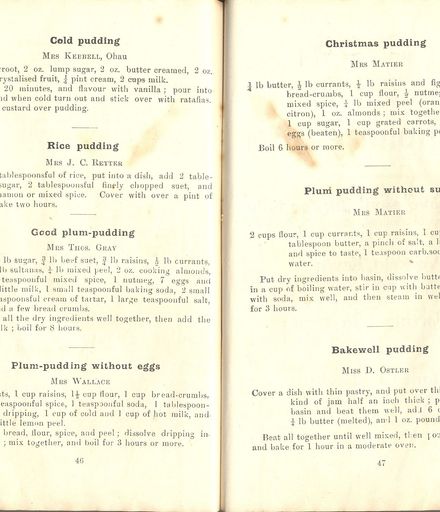 Pages 46 and 47 - Horowhenua Cookery Book