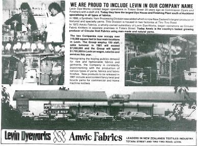 Levin Dyeworks ad