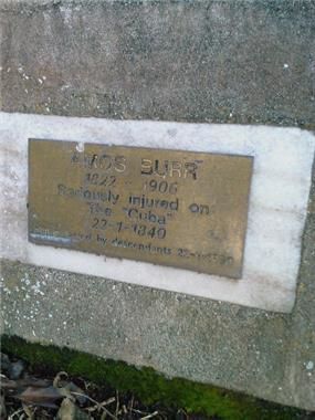 Amos Burr's Grave, Karori Cemetery, Wellington (4)