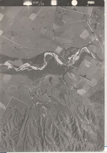 Ohau River showing Florida Road, Kimberley Road and Gladstone Road, 1942
