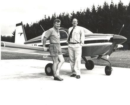 Richard Scott and Hamish Hancock at Foxpine airfield