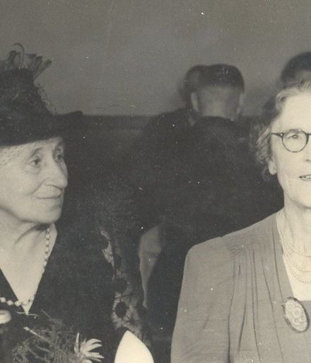 Mrs Lett and Mrs Park at Mauds wedding 1946.