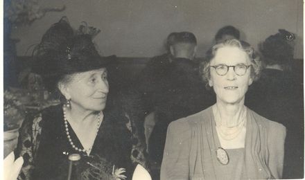 Mrs Lett and Mrs Park at Mauds wedding 1946.