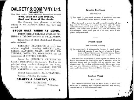 Pages 32 and 33 - Horowhenua Cookery Book