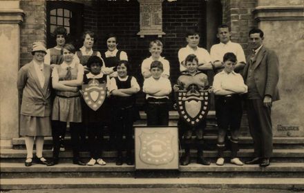 Foxton School Students With Trophies