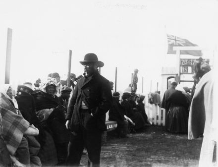 Group at Maori Racing Club Meeting (c.1900)