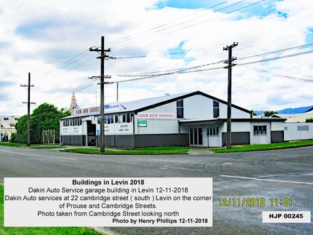 Dakin Auto Service garage building in Levin 12-11-2018 Cnr Cambridge & Prouse Streets - Resource cover image