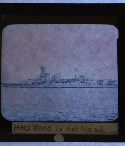 HMS Hood- Magic Lantern Slide