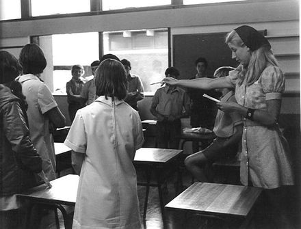 First day at Waiopehu College, Levin, 1973