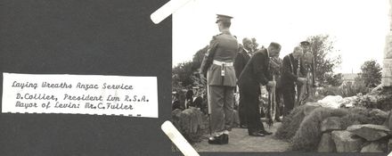 Laying Wreaths - ANZAC Service