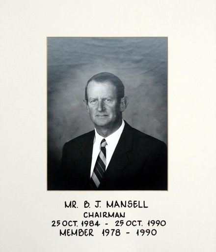 Mr B.J. Mansell, Chairman, 1984 - 1990