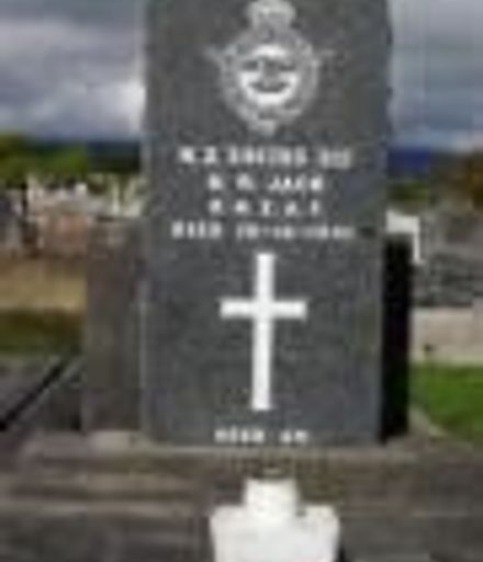 Keith Robertson JACK - headstone inscription