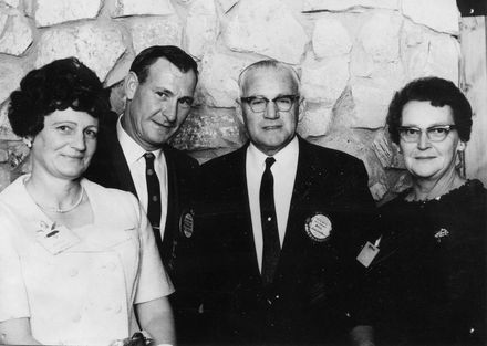 Change of presidents, Levin Rotary Club, 1969