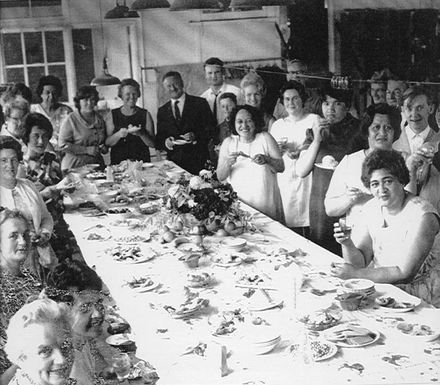 Large group (unidentified) factory staff ?