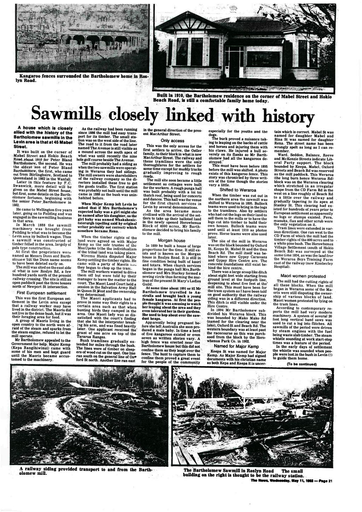 Sawmills closely linked with history