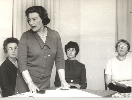 Women question candidates, Labour Party meeting, 1969