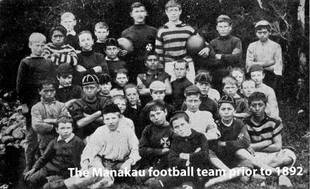 Manakau School Football Team prior to 1892