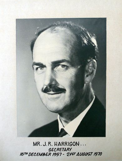 Mr J.R. Harrison, Secretary, 1957 - 1970