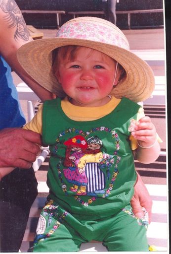 Close-up of Miss Danielle Welby