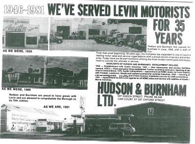 Hudson & Burnham Ltd ad