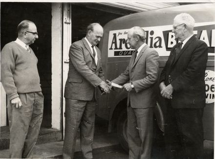 James Hughes and three others - at Arcadia Bakery