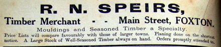 New Zealand Post Office Directory 1921 Foxton Speirs advert