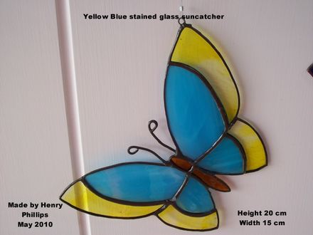 Yellow Blue Red Butterfly