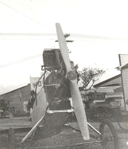 Frontal view of Jack Butler's aircraft