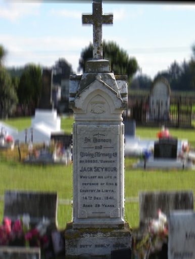 Jack SEYMOUR memorial - Resource cover image