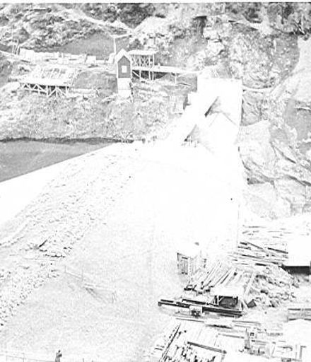 Mangahao Dam, construction completed, 1920's