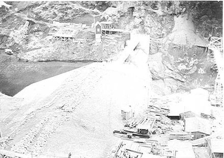 Mangahao Dam, construction completed, 1920's