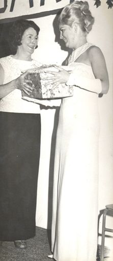 Presentation to Susan Denham (Miss Horowhenua 1968)