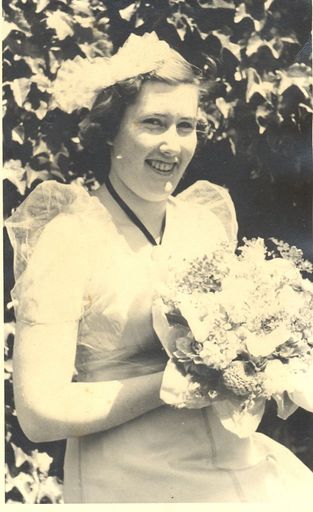 Jean Ransom, bridesmaid at Lorna's wedding, 1941