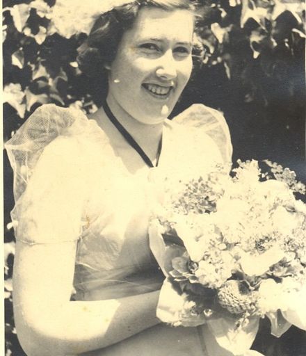 Jean Ransom, bridesmaid at Lorna's wedding, 1941