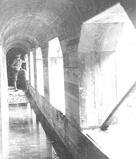 Mangahao Dam flood-gate gallery, 1920's