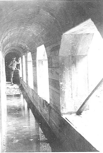 Mangahao Dam flood-gate gallery, 1920's