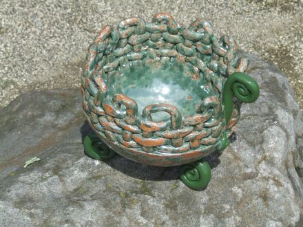 small koru plaited bowl