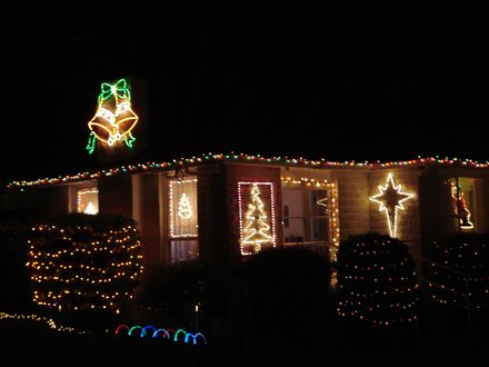 Christmas Lights in Lancaster Street, Levin