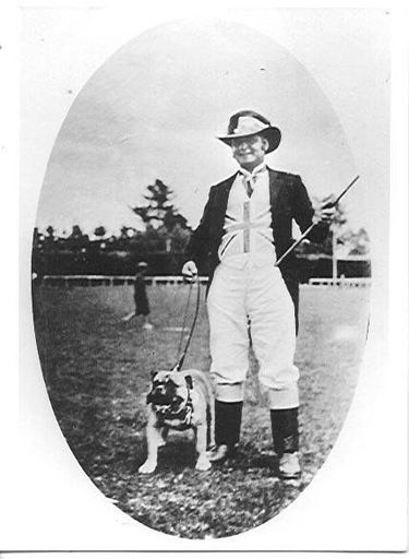Mr W.G. Vickers dressed as John Bull, 1918