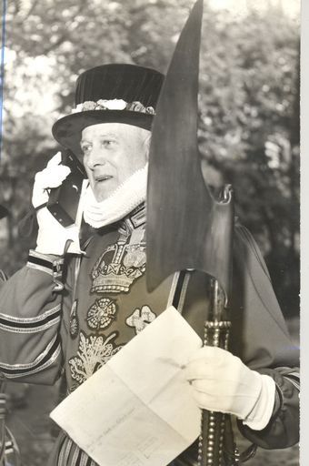 Tower of London Beefeater, England, 1971