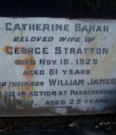 William James STRATTON memorial