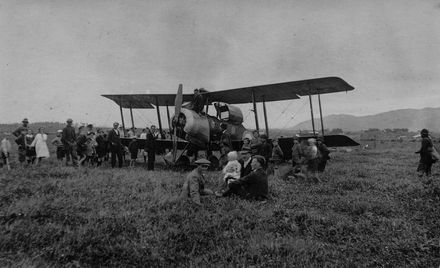 Biplane Giving Joy Rides to Locals, Shannon, c.1920