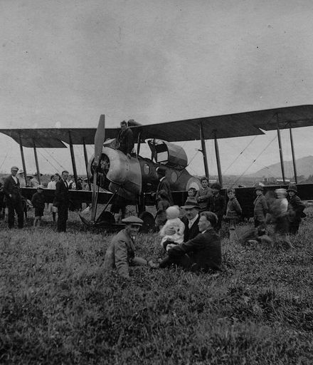 Biplane Giving Joy Rides to Locals, Shannon, c.1920