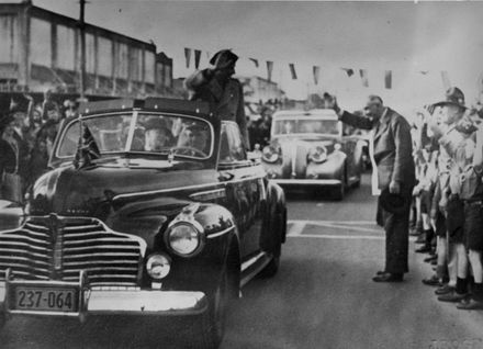 General Montgomery's Motorcade in Levin, 16.7.1947