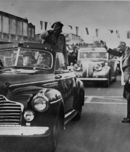 General Montgomery's Motorcade in Levin, 16.7.1947
