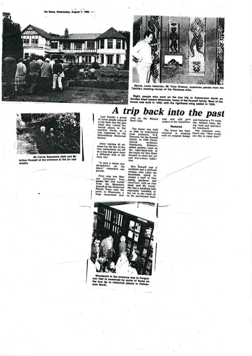 A Trip Back Into the Past Enjoyed by Levin People - Resource cover image